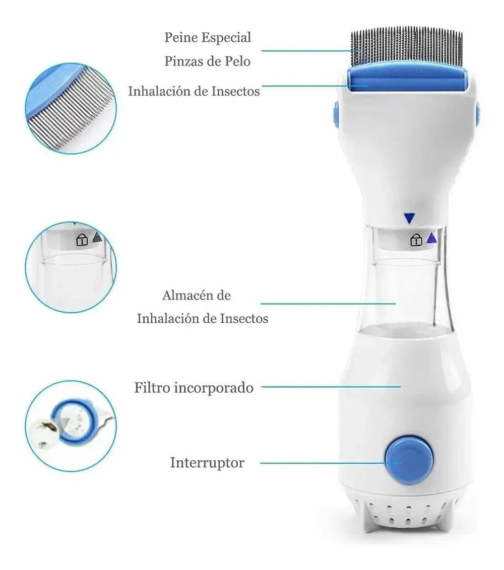Cepillo Aspirador Para Piojos
