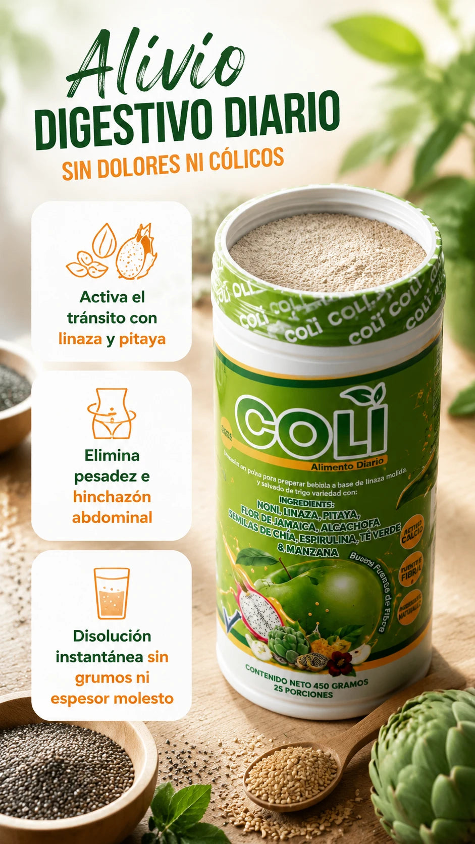 Fibra COLI – Ligereza Digestiva Diaria