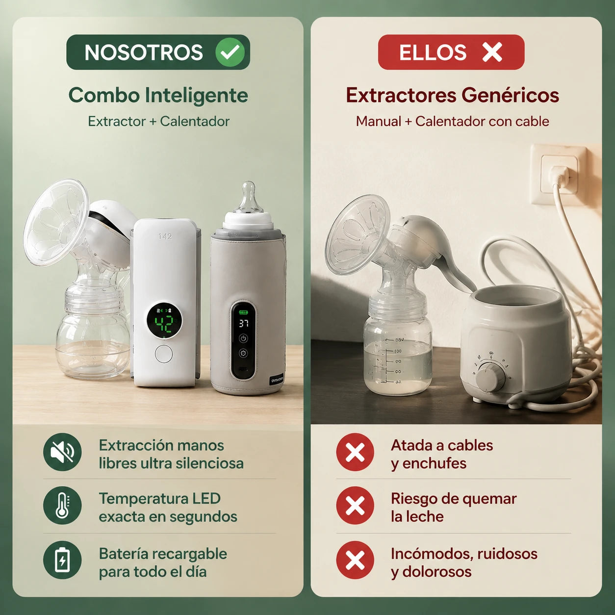 Combo Mamá Inteligente Extractor+Calentador
