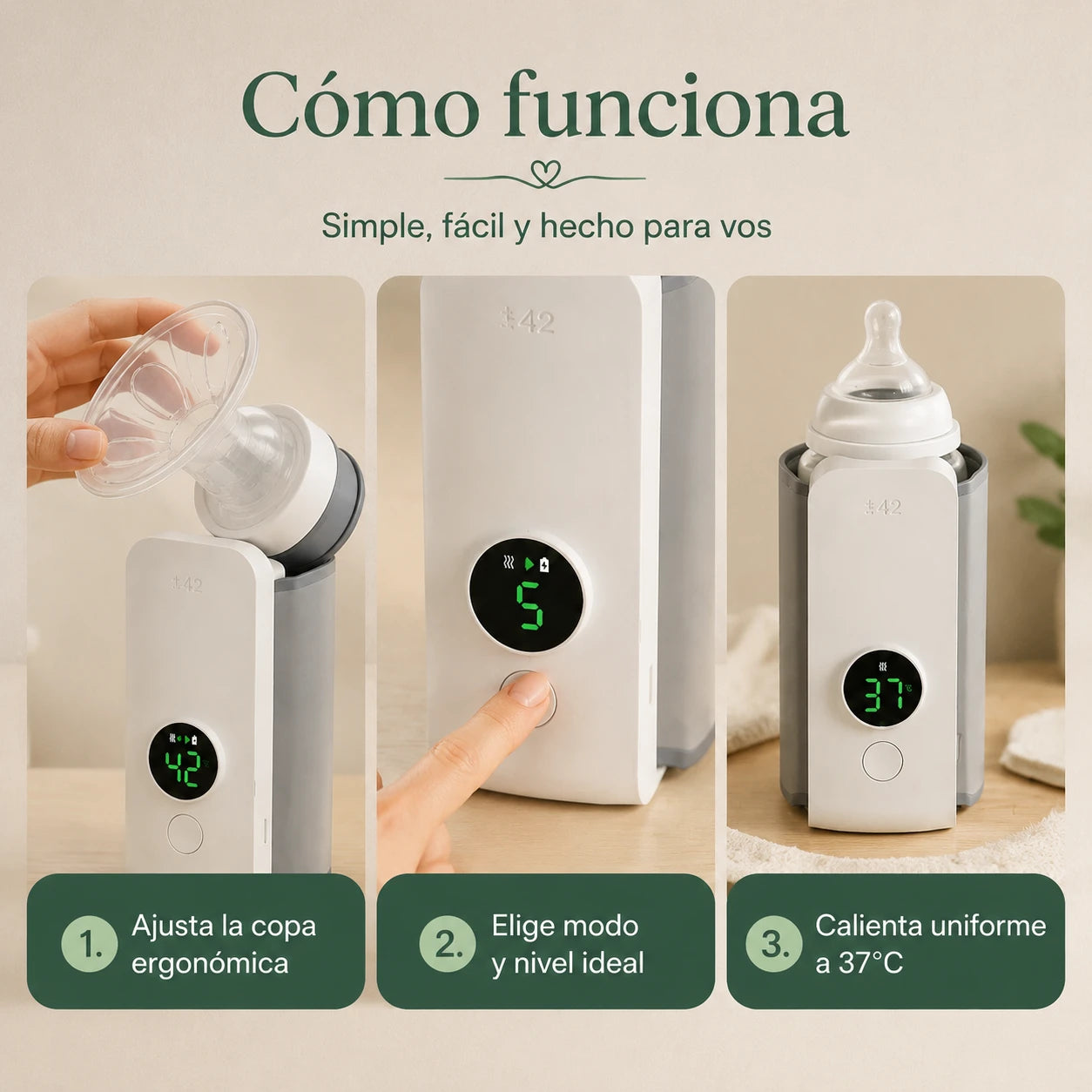 Combo Mamá Inteligente Extractor+Calentador